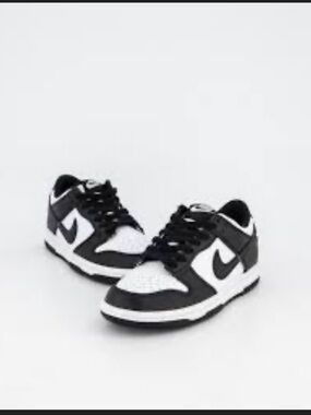 Nike Kids Black and White Low-Top Sneakers